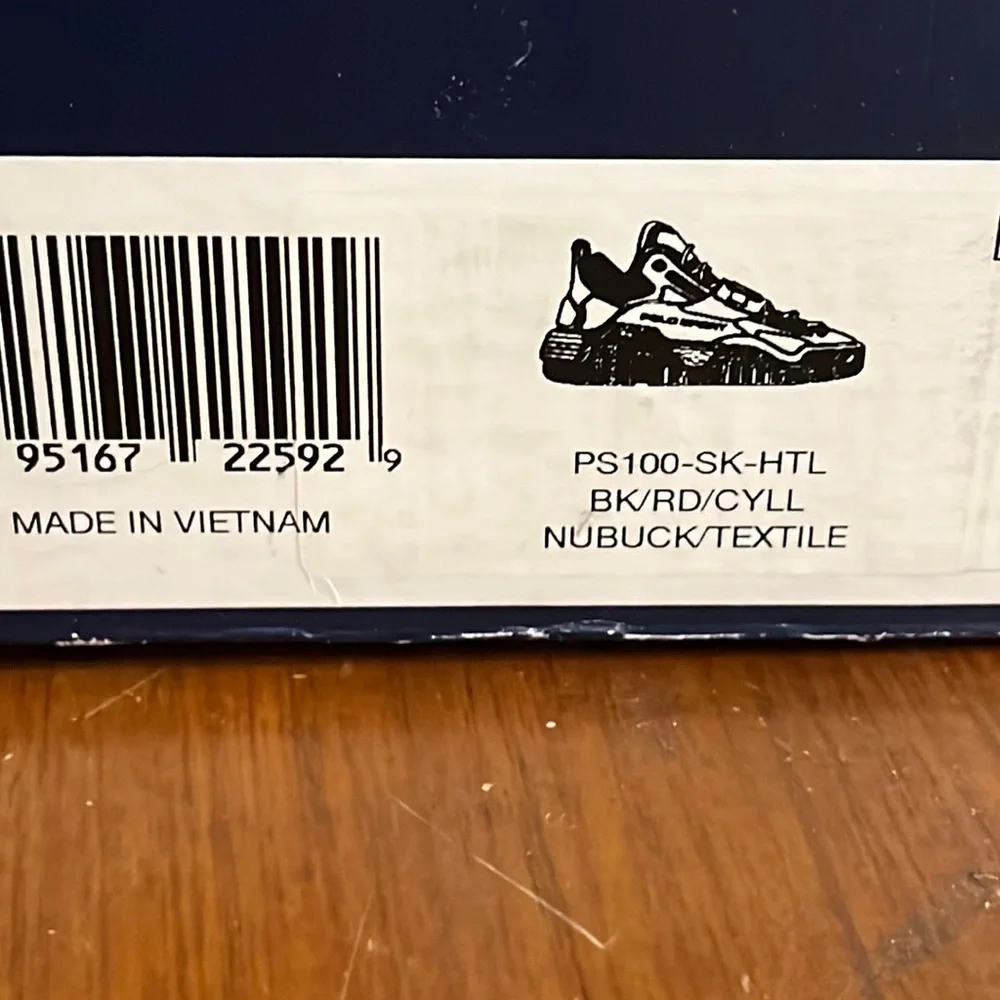 Polo Sport Ralph Lauren PS100 SK HTL shoes sneakers new nubuck black Men Size 9